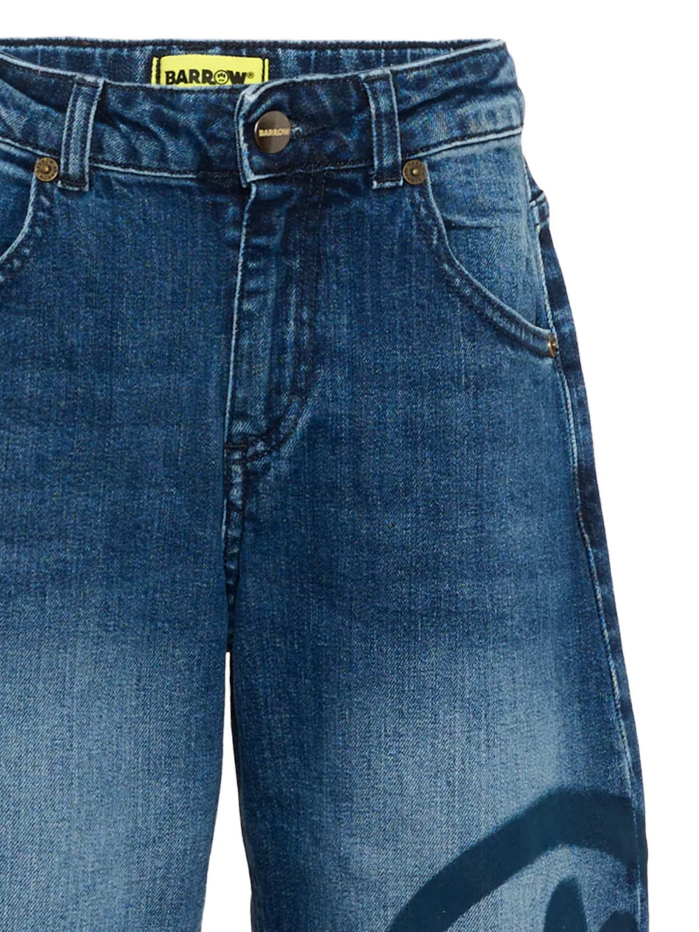 Barrow kids Jeans met logoprint Blauw