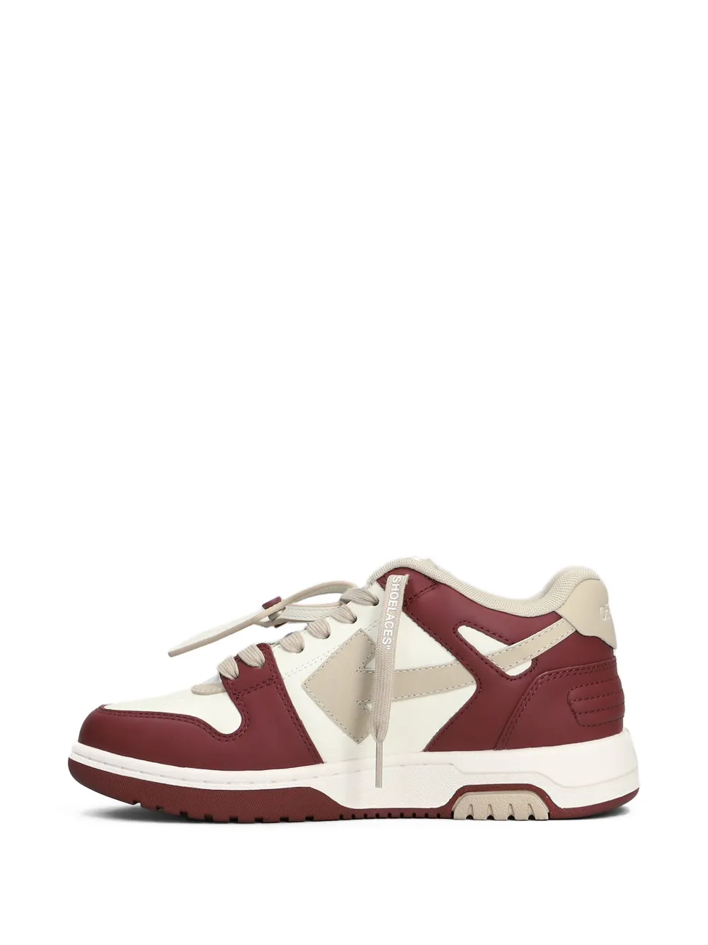 Off-White logo-patch sneakers Rood