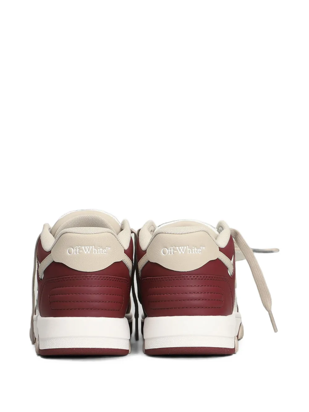 Off-White logo-patch sneakers Rood