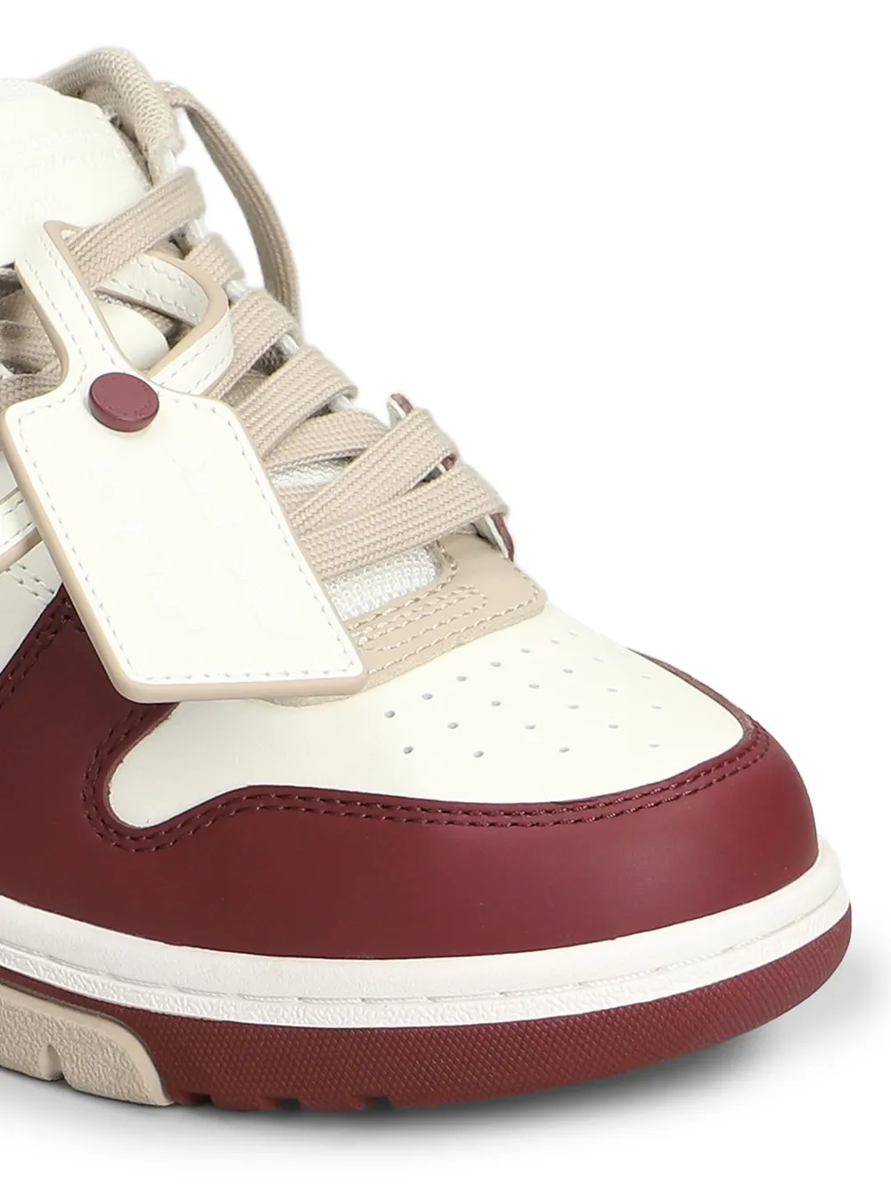 Off-White logo-patch sneakers Rood