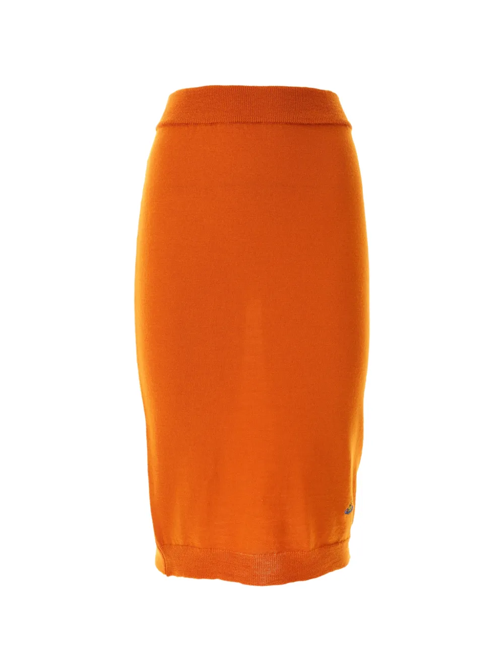 Vivienne Westwood Bea midi-rok met geborduurde Orb Oranje