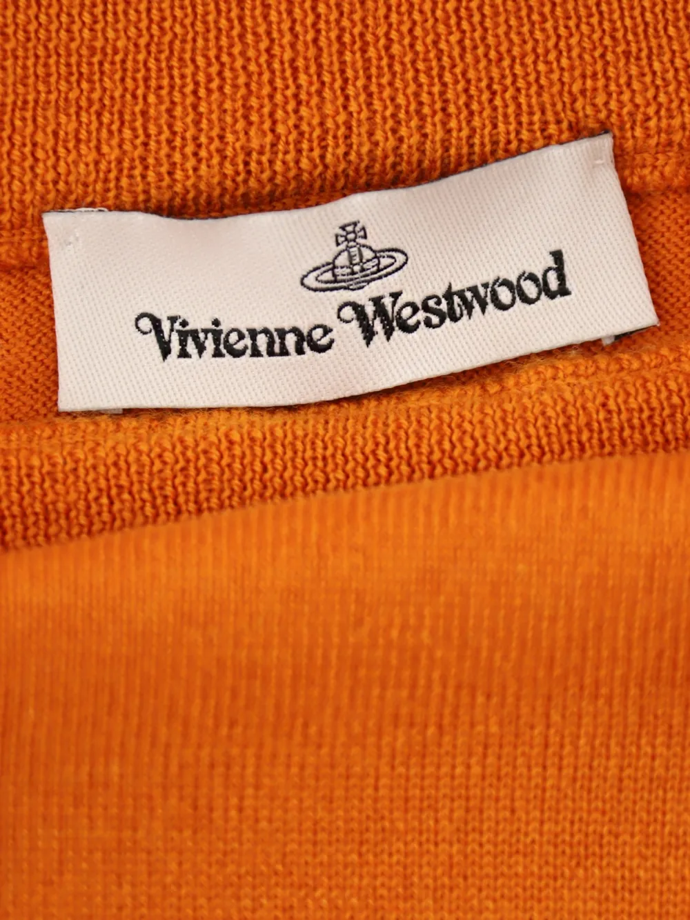 Vivienne Westwood Bea midi-rok met geborduurde Orb Oranje