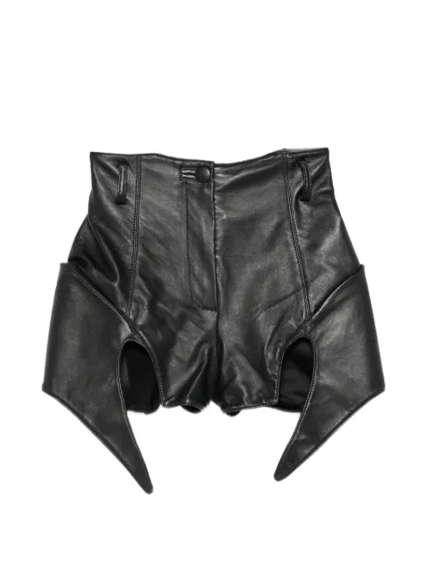 MITILIANE COUTURE cut-out leather shorts