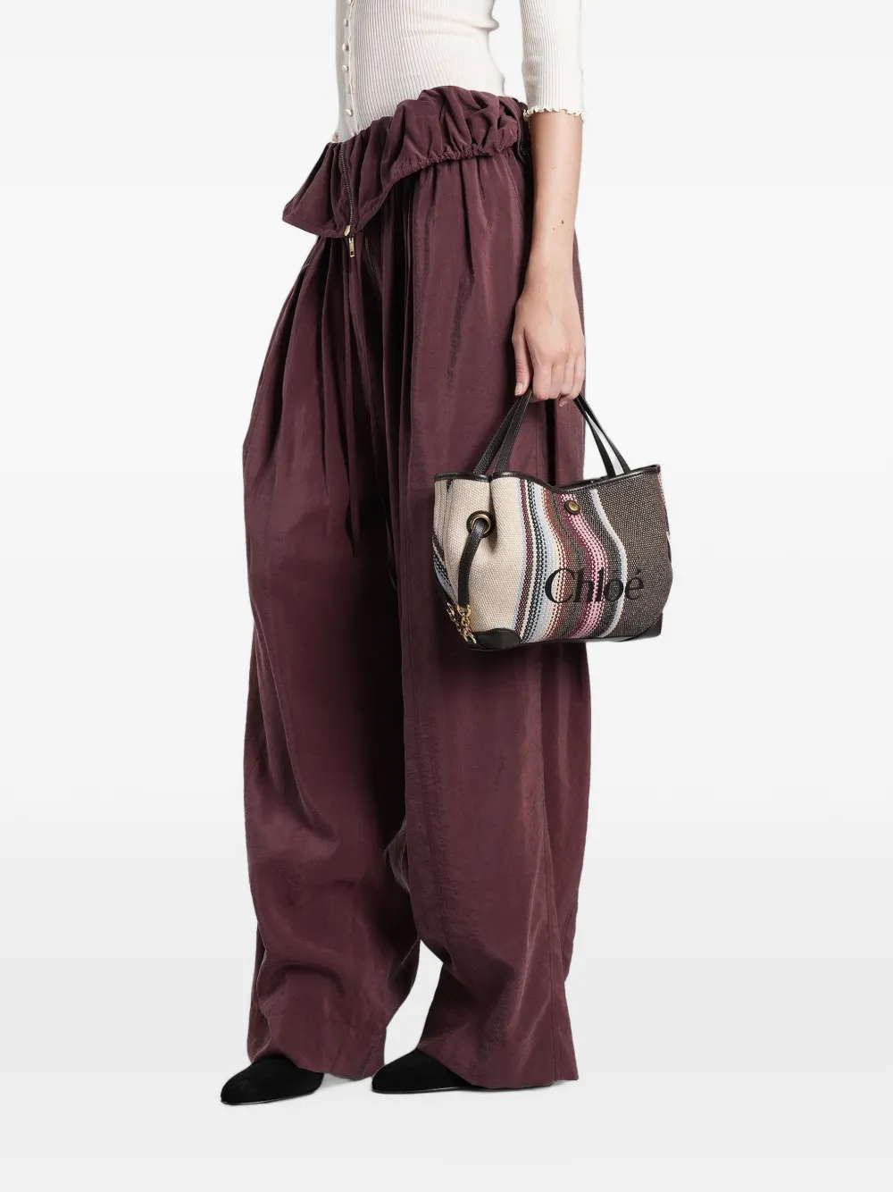 Chloé paperbag-waist palazzo pants