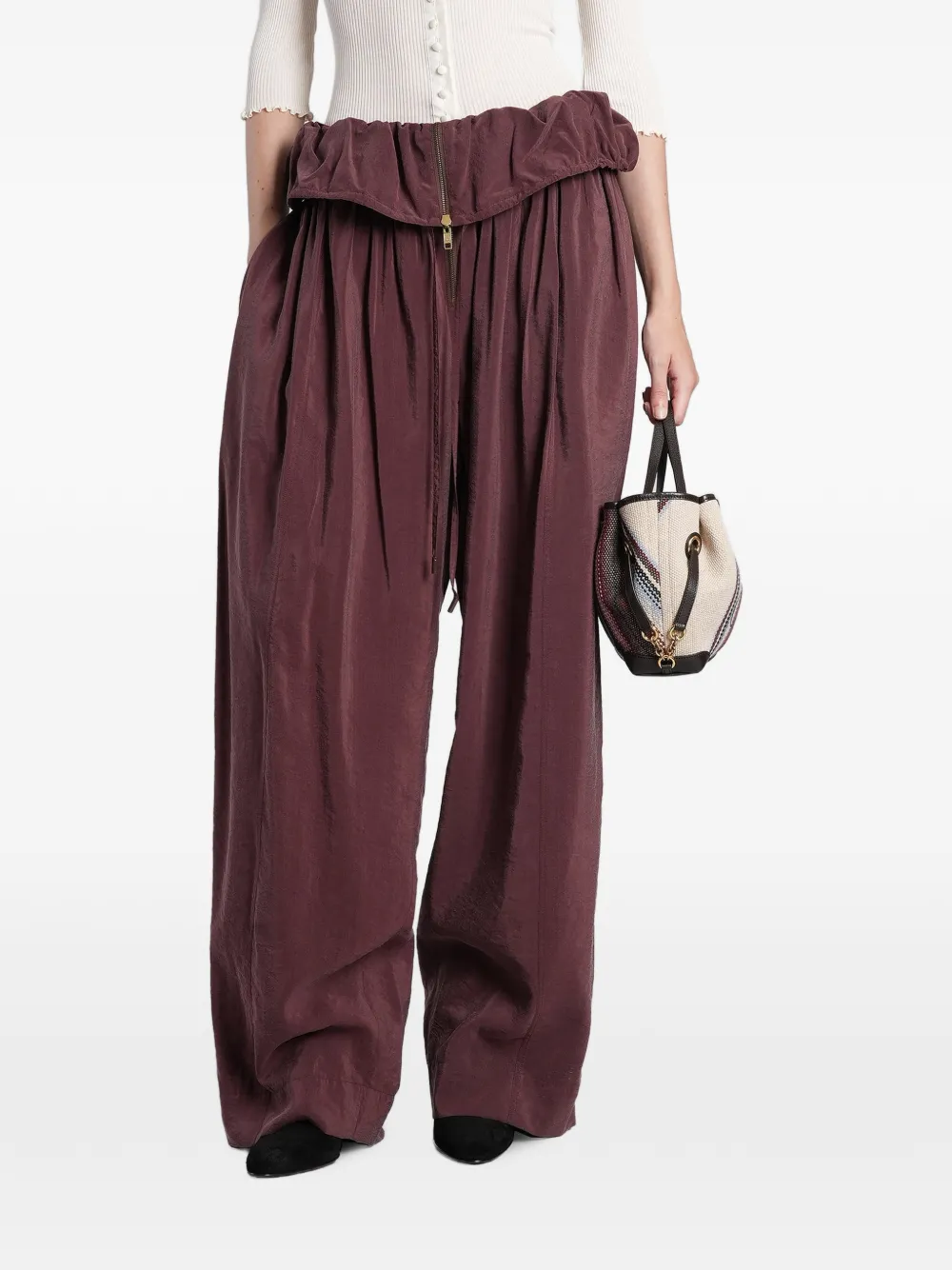 Chloé paperbag-waist palazzo pants