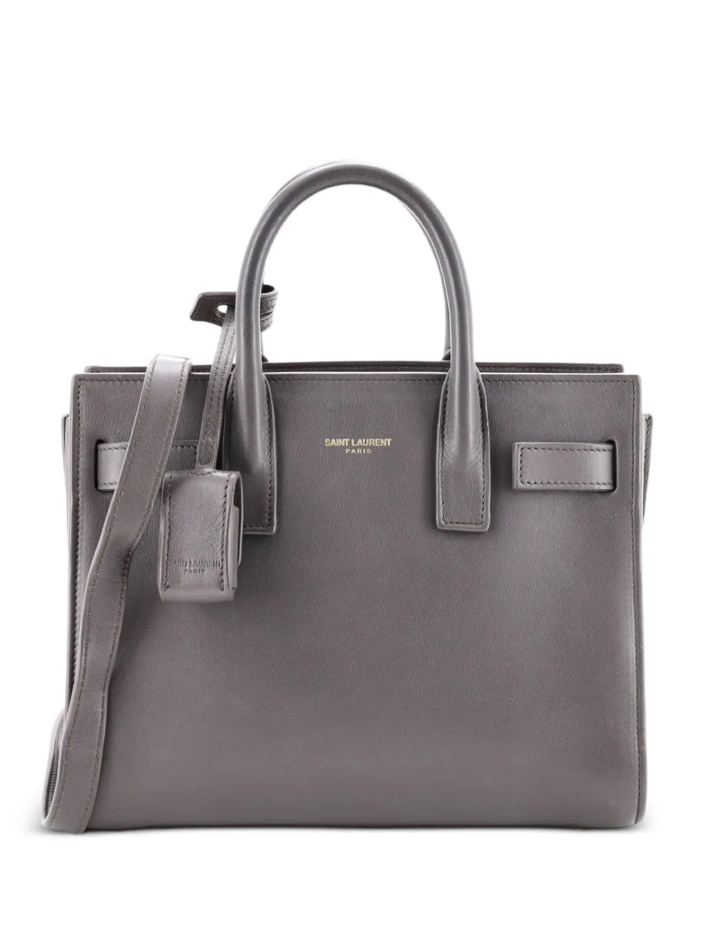 Saint Laurent Pre-Owned Sac de Jour Bag Leather Nano tote bag - Grigio