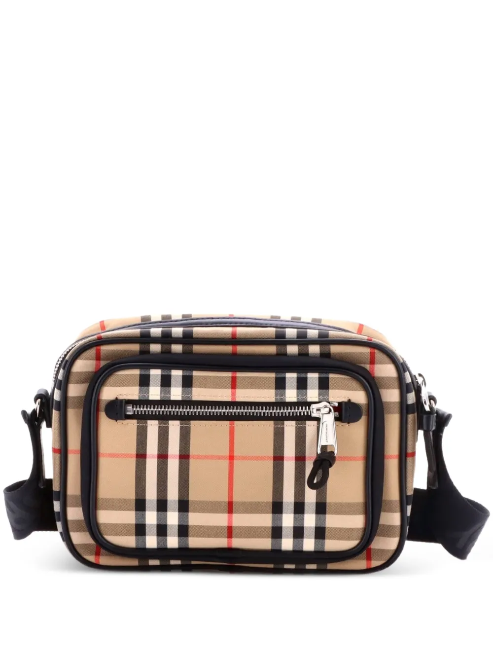 Burberry Pre-Owned Front Pocket Vintage Check Canvas crossbody bag - Toni neutri