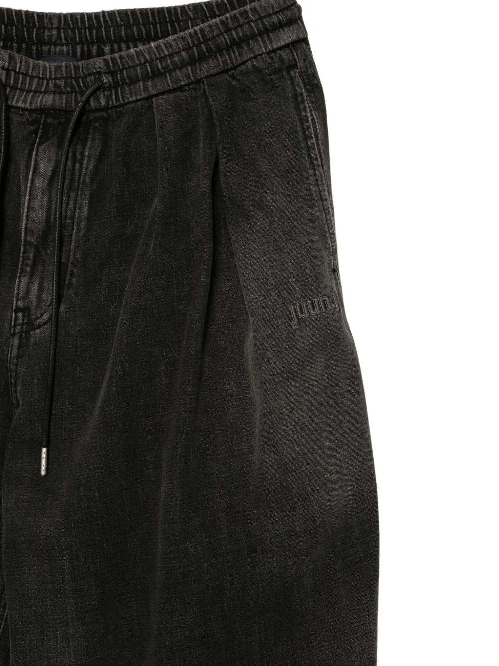 Juun.J Geplooide jeans Zwart
