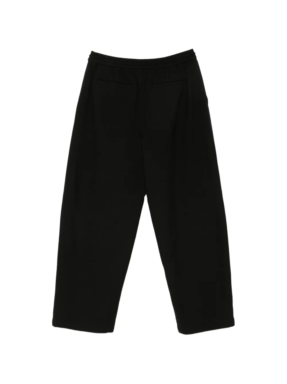 Juun.J Broek met geborduurd logo Zwart