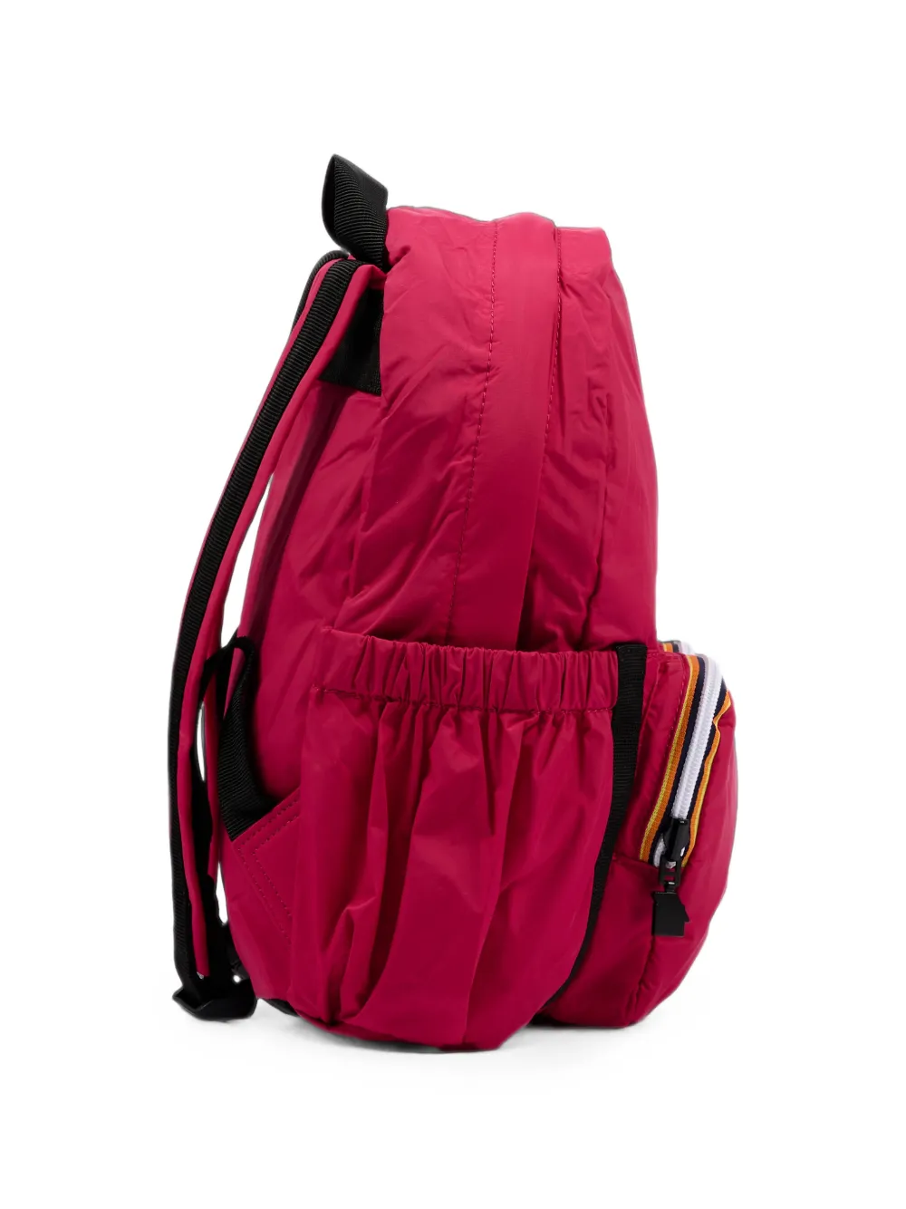 K Way Kids logo-patch front-zip backpack Roze