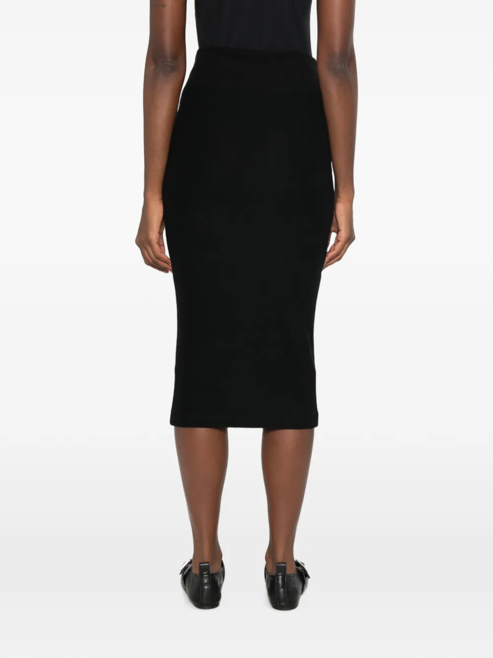 Thom Krom ribbed-knit pencil skirt Zwart