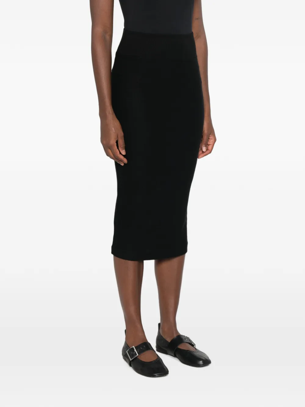 Thom Krom ribbed-knit pencil skirt Zwart