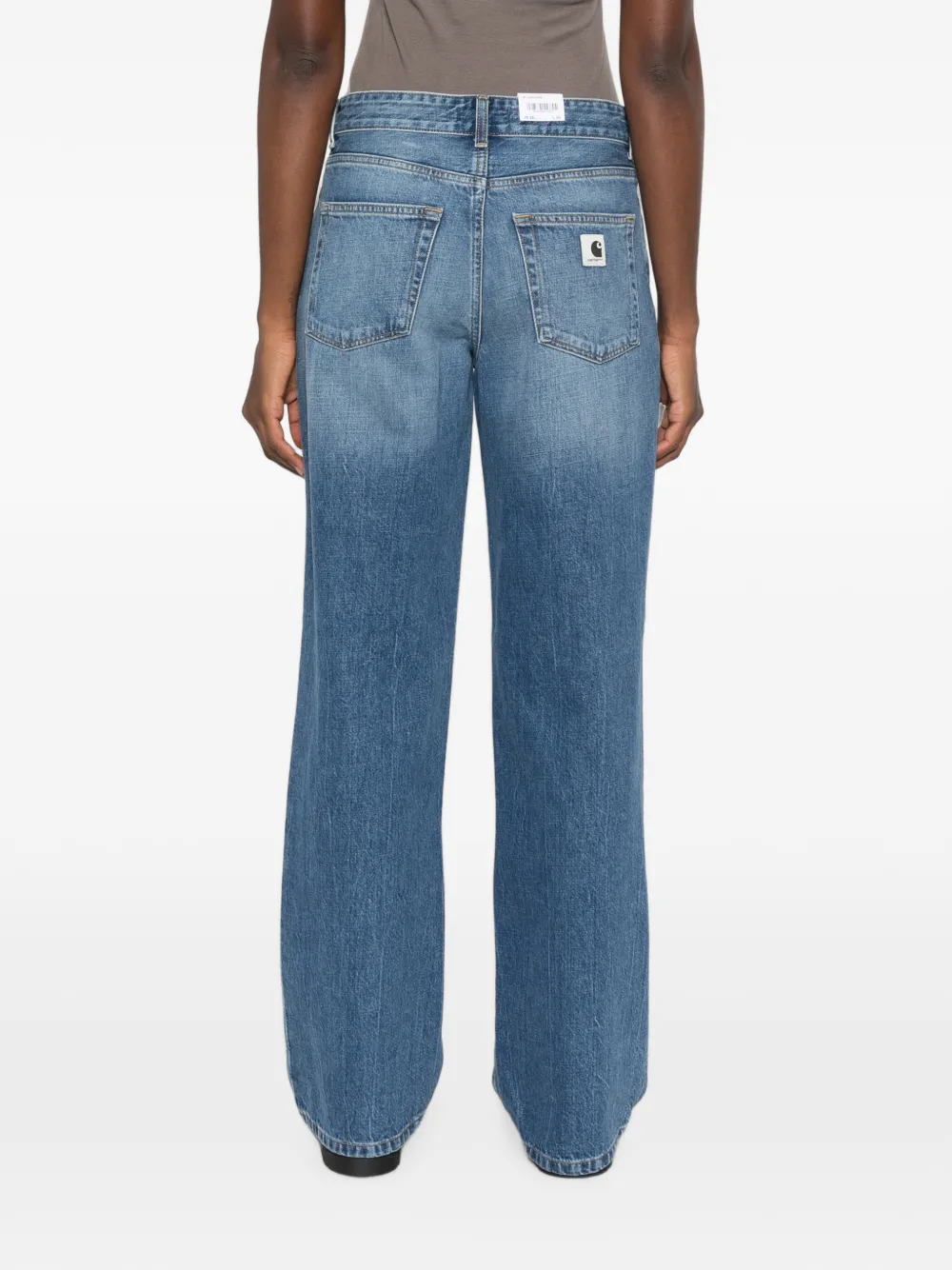 Carhartt WIP Straight jeans met vervaagd effect Blauw
