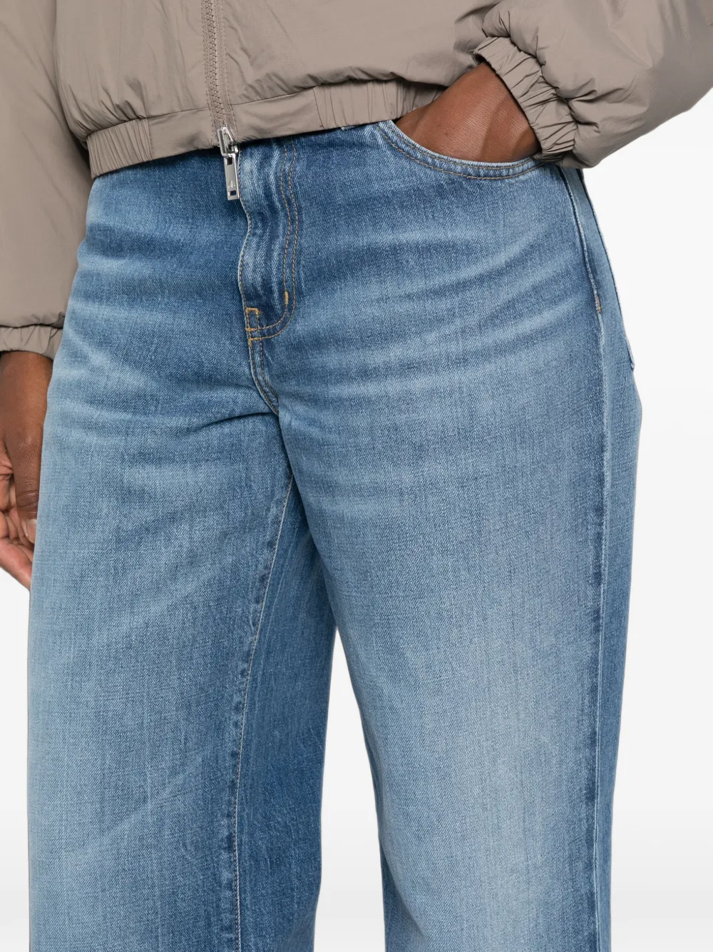Carhartt WIP Straight jeans met vervaagd effect Blauw