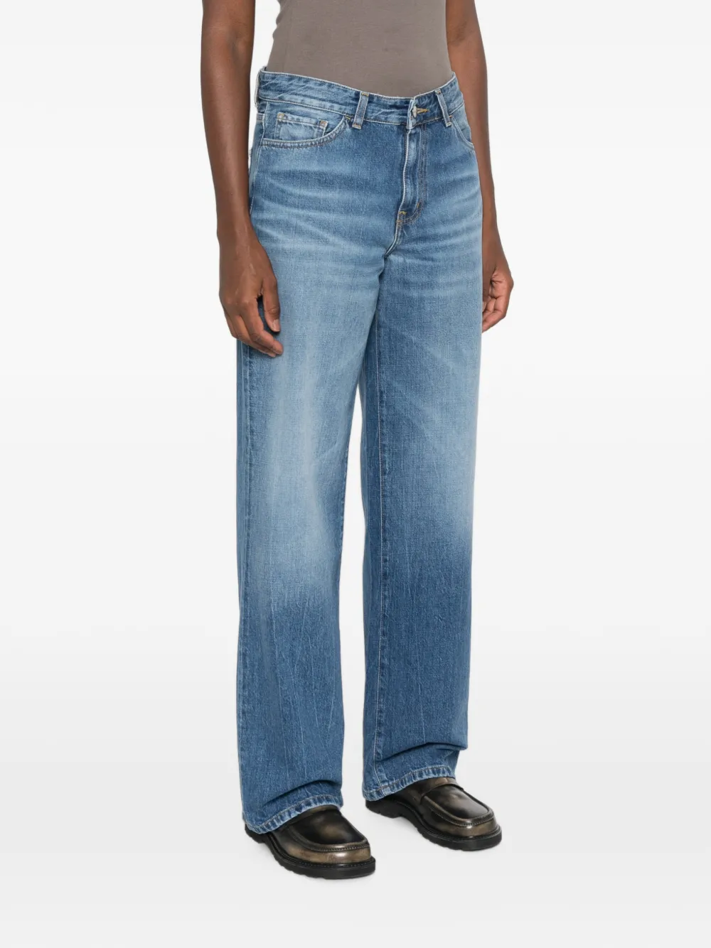 Carhartt WIP Straight jeans met vervaagd effect Blauw