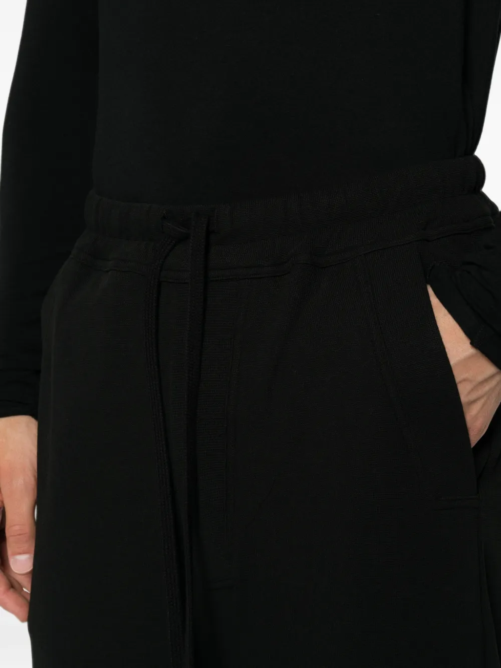 Thom Krom drawstring wide-leg trousers Zwart