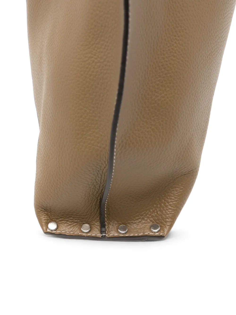 A.P.C. Le Neige Clou leren shopper Beige
