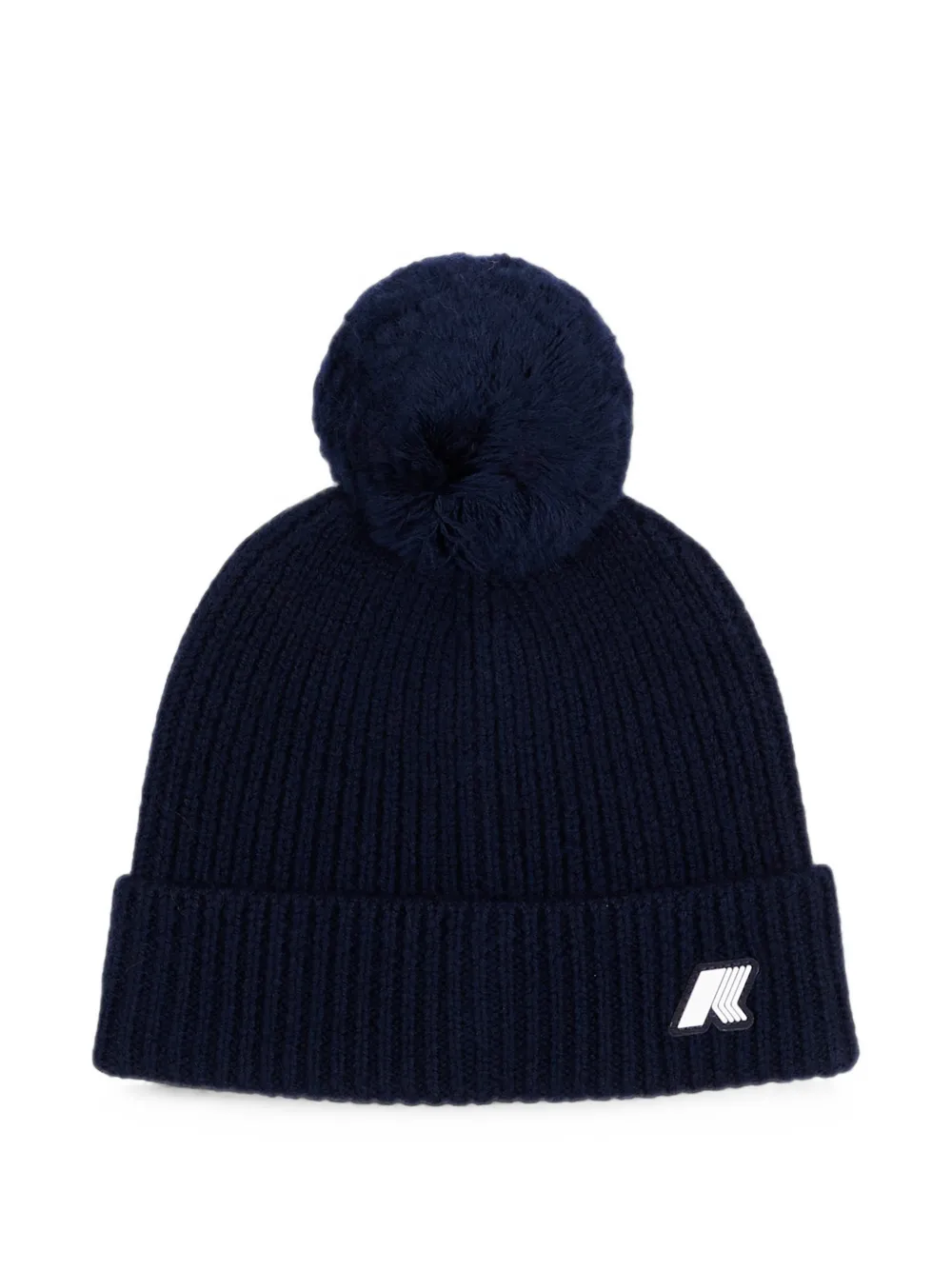 K Way Kids ribbed-knit beanie hat Blauw