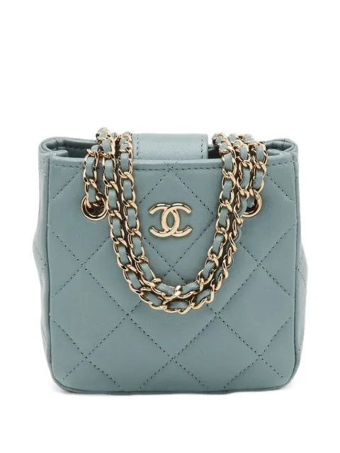 CHANEL Pre-Owned 2021 mini CC quilted cross body bag
