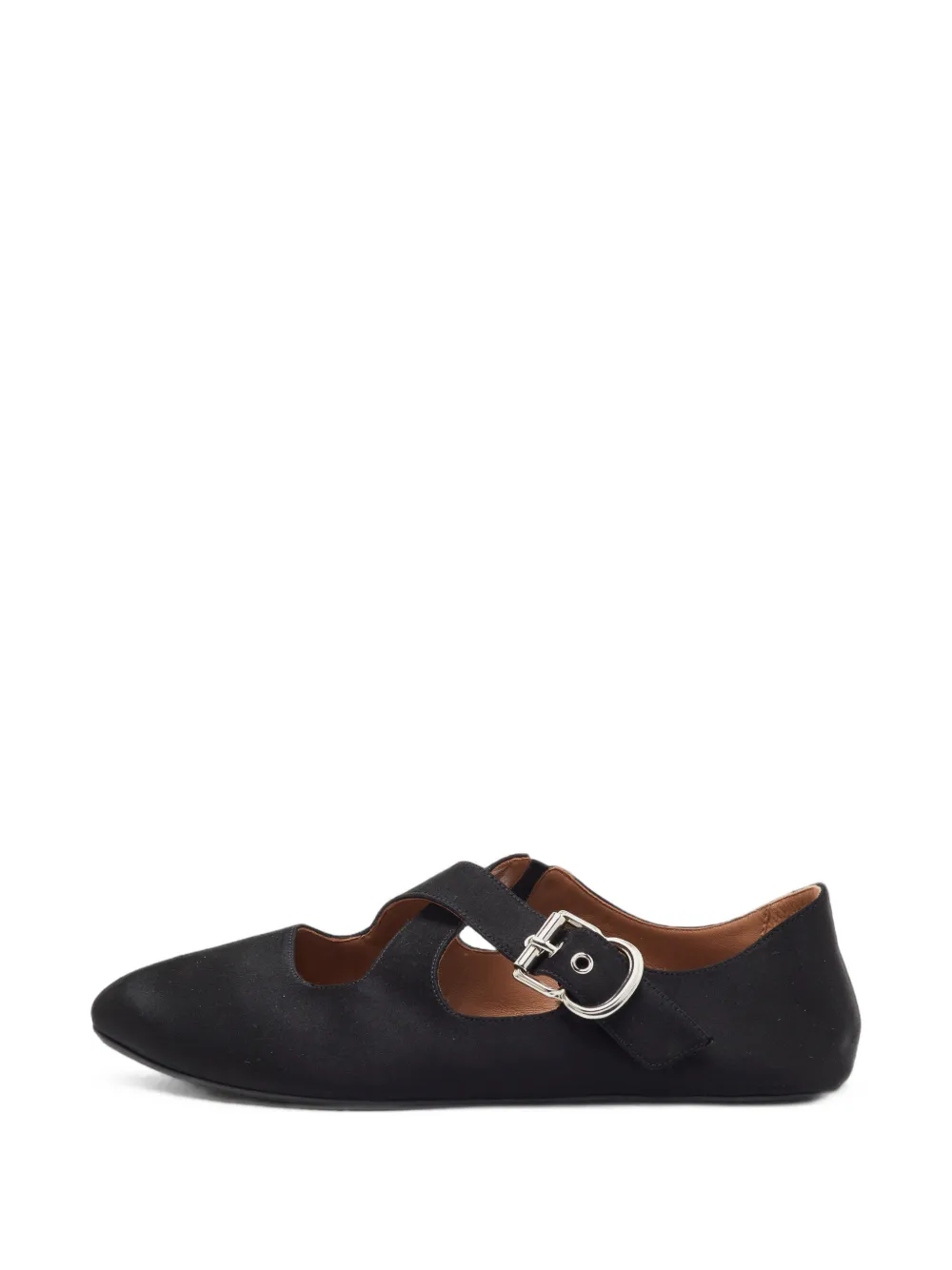Alaïa Pre-Owned criss-cross buckle ballet flats - Schwarz