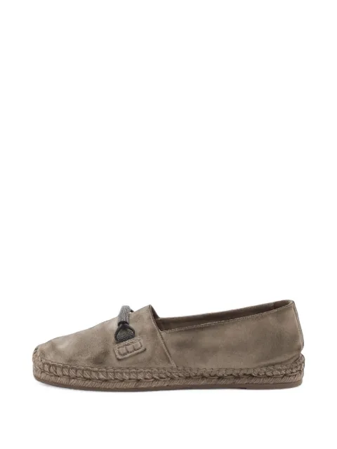 Brunello Cucinelli Vintage Monili suede espadrilles