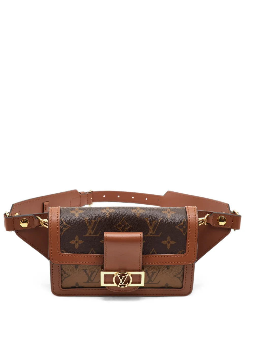 Louis Vuitton Pre-Owned 2019 Dauphine Reverse Monogram mini bag - Braun