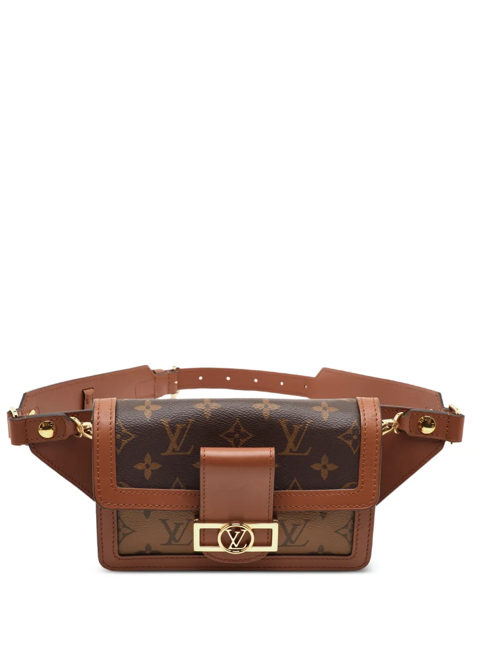 Louis Vuitton Pre-Owned 2019 Dauphine Reverse Monogram mini bag - Braun