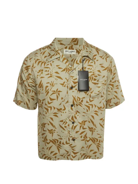 Saint Laurent Pre-Owned palm tree-print shirt