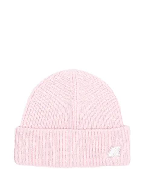 K Way Kids gorro de canalé con parche del logo