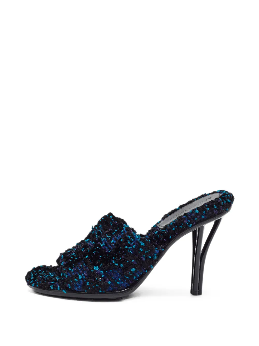 Bottega Veneta Pre-Owned Pose tweed sandals - Schwarz