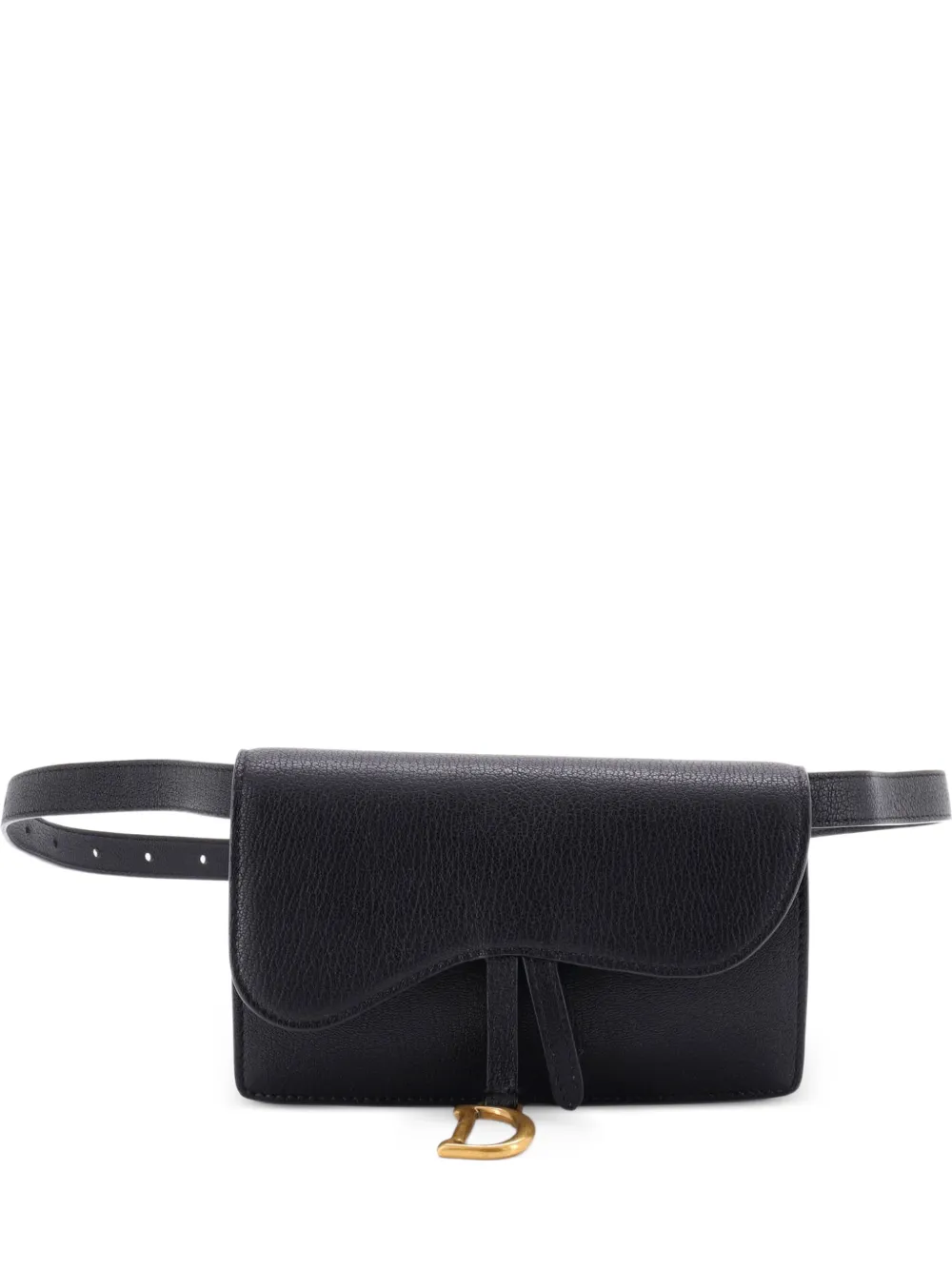 Christian Dior Pre-Owned Saddle Rectangular Leather belt bag - Nero
