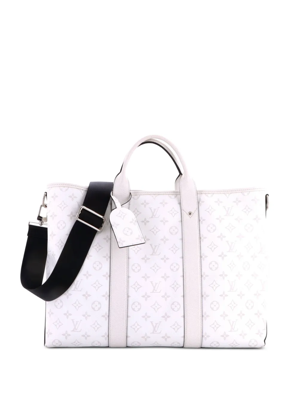 Louis Vuitton Pre-Owned Borsa tote Weekend NM Monogram Taïgarama - Bianco