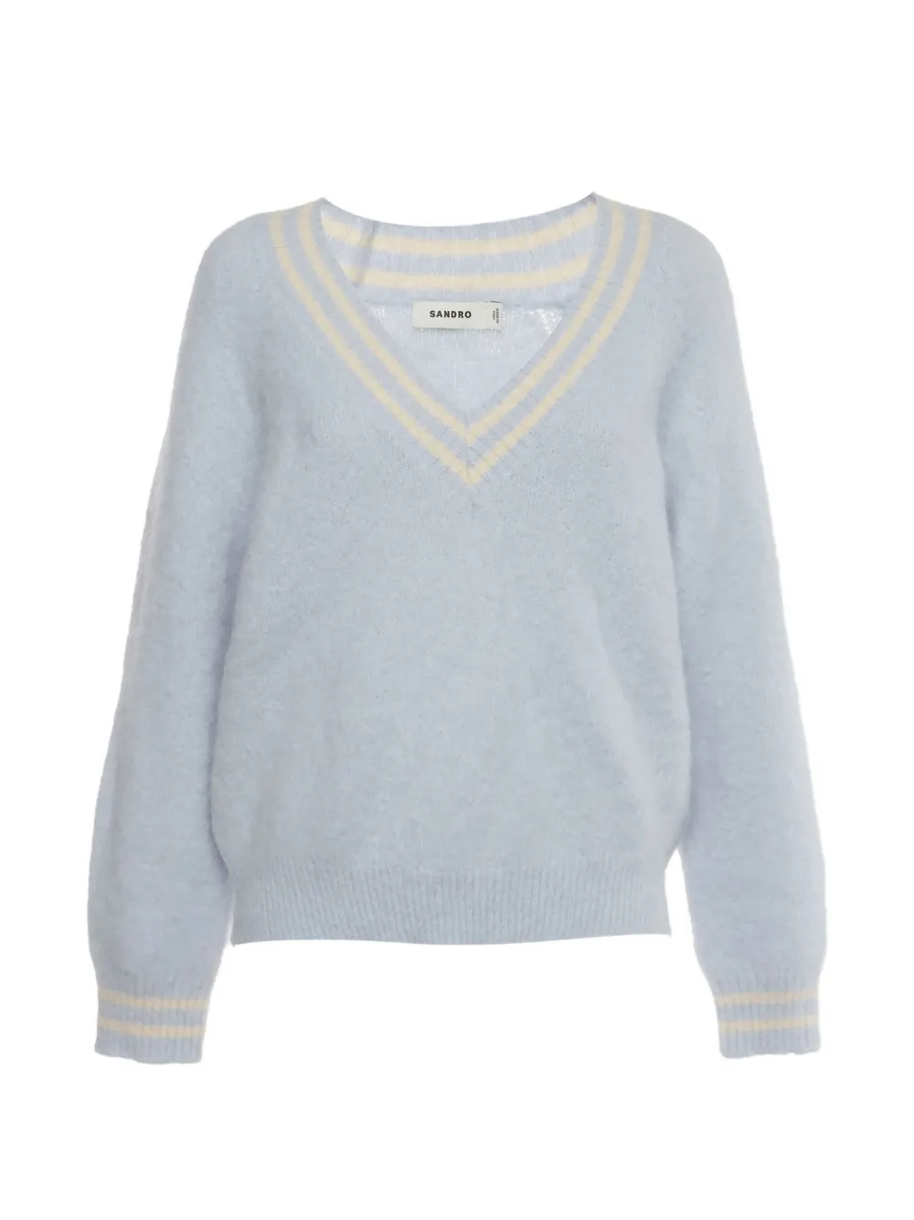 SANDRO Cleo V-neck sweater - Blu