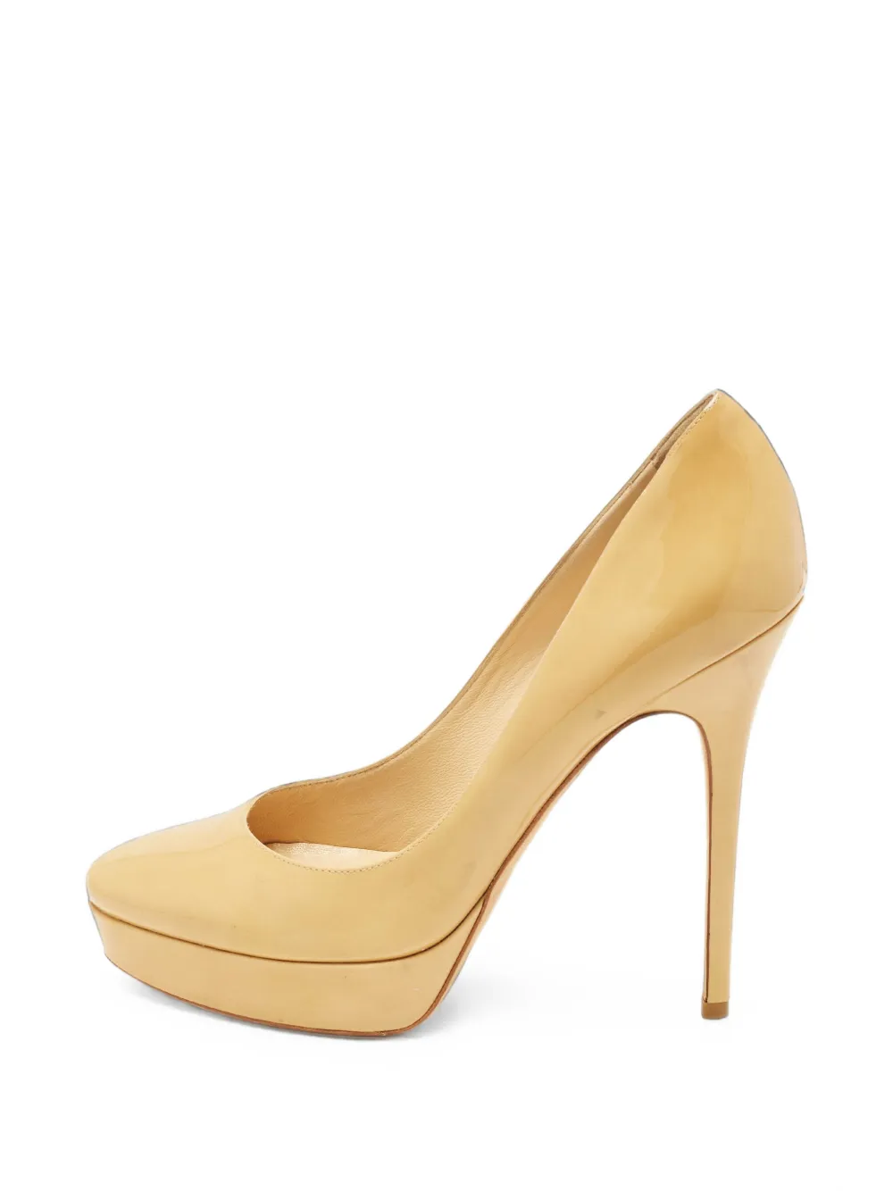 Pre-owned Jimmy Choo Cosmic Platform Pumps In Neutrals
