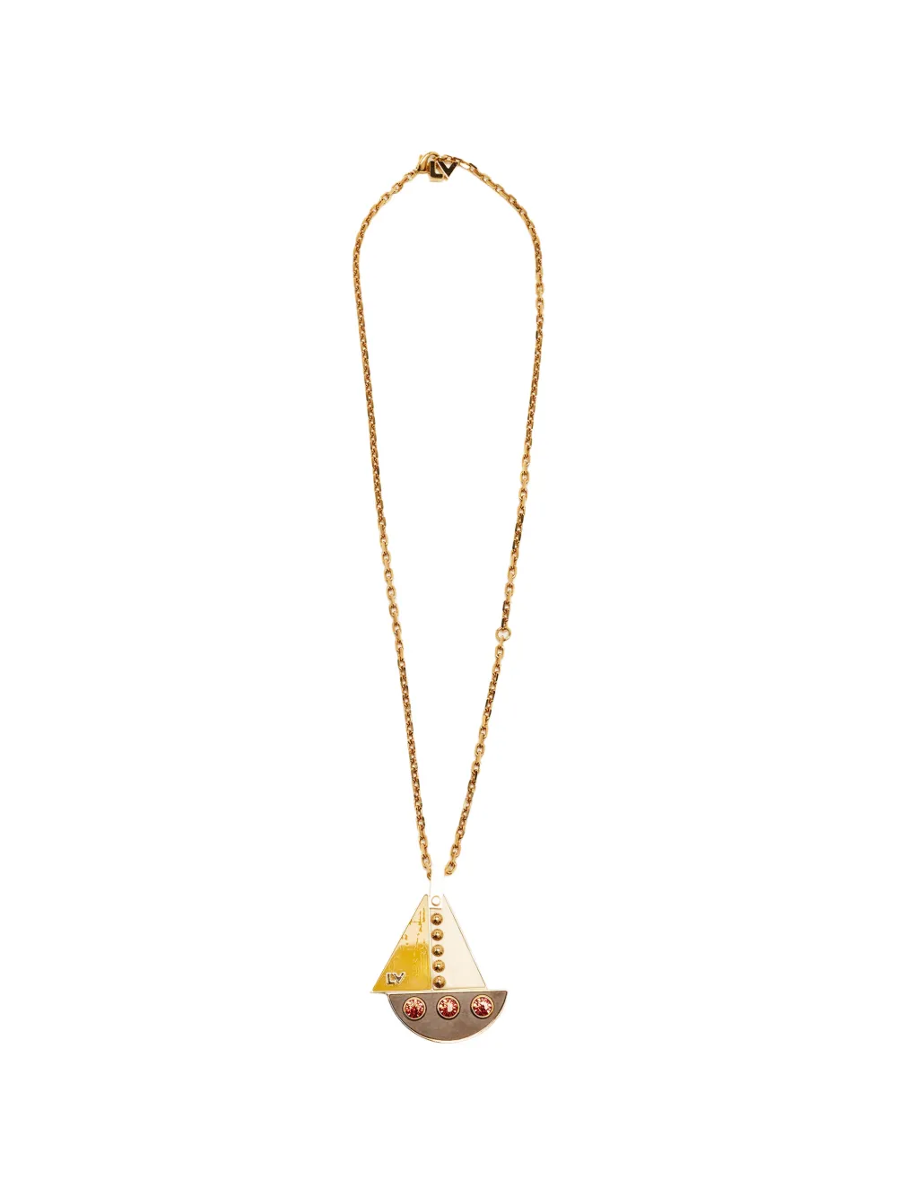 Louis Vuitton Pre-Owned Float the Boat pendant necklace - Oro