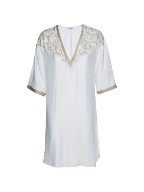 La Perla embroidered V-neck dress