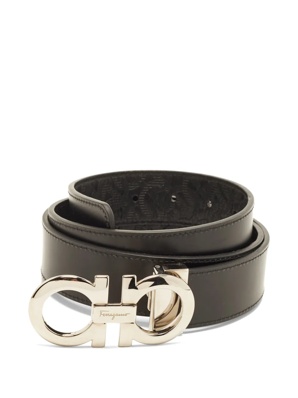 Ferragamo Pre-Owned Gancini reversible belt - Nero