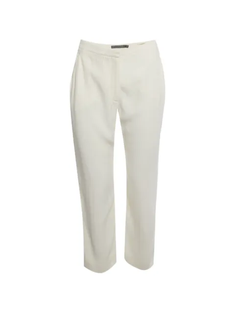 Alexander McQueen Pre-Owned regular-fit crepe trousers