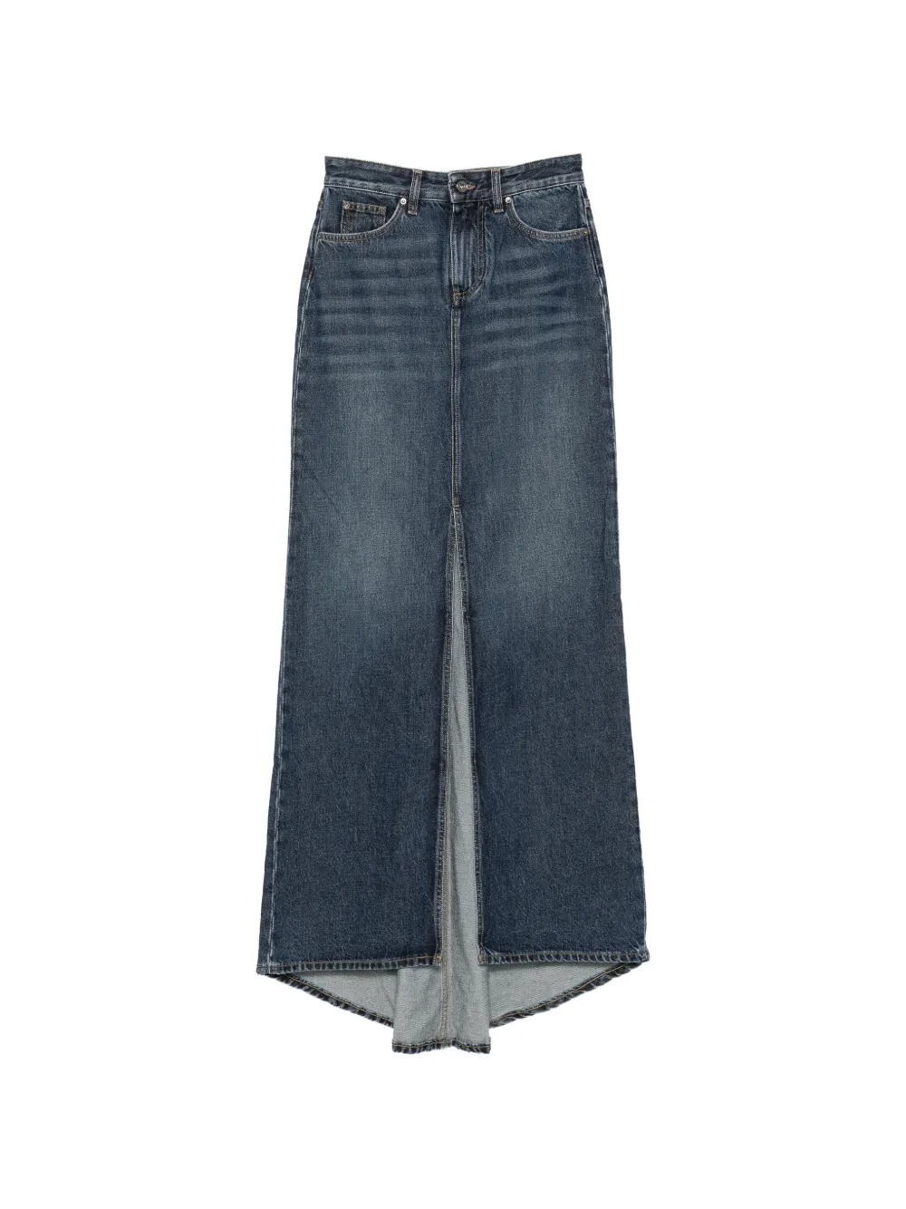 LIU JO Gonna lunga denim con spacco - Blu
