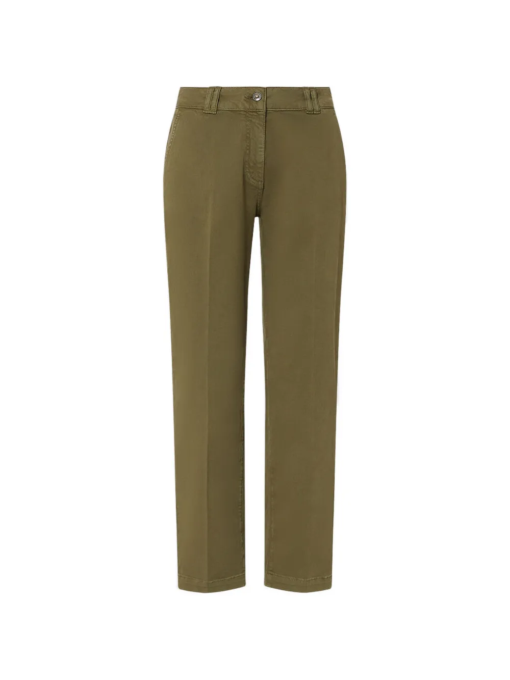LIU JO Pantaloni crop con logo ricamato - Verde