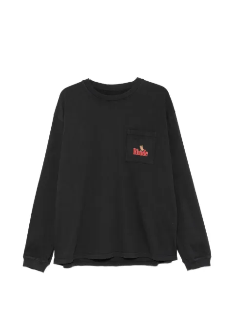 RHUDE logo-print chest-pocket T-shirt