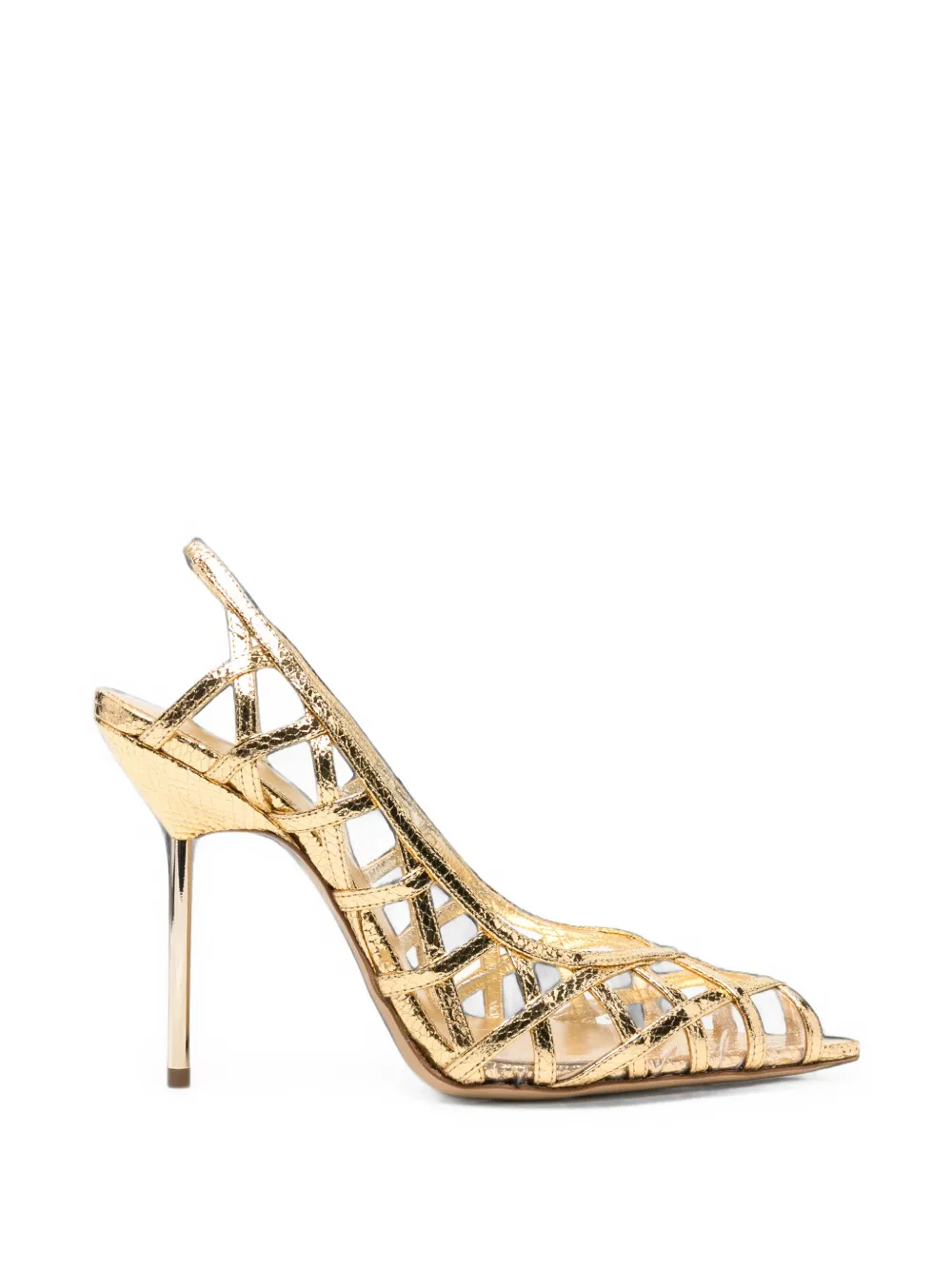 Camilla Gabrieli Angelina cage-style sandals Goud