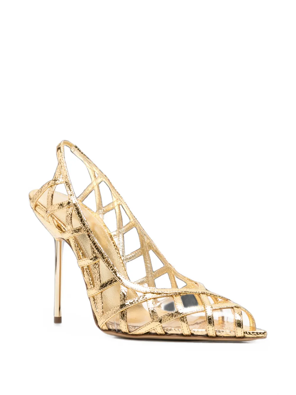 Camilla Gabrieli Angelina cage-style sandals Goud