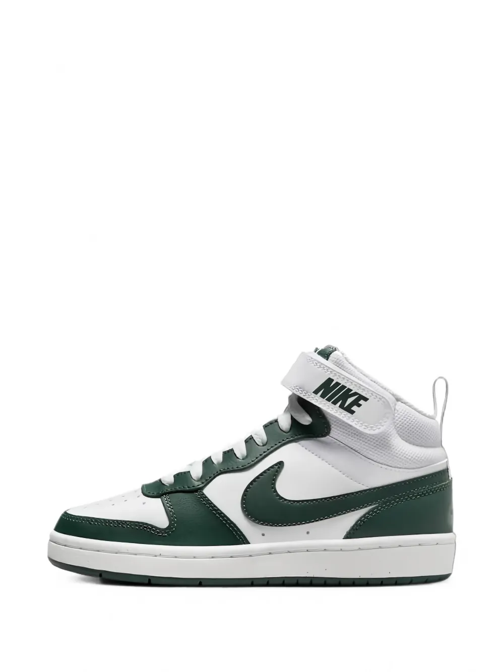 Nike Kids Court Borough Mid 2 "White/Vintage Green" sneakers - Bianco