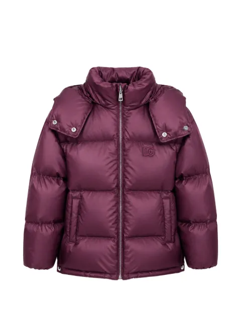 Dolce & Gabbana Kids DG logo puffer jacket