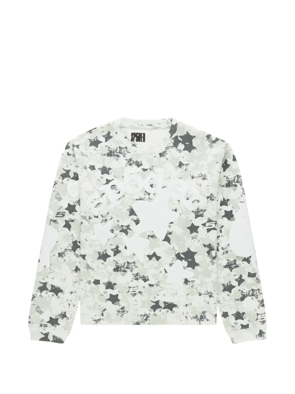 SP5DER Beluga star-print thermal sweater · L