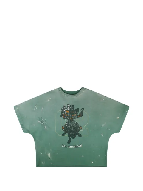 SECND SLF graphic-print paint-splatter t-shirt