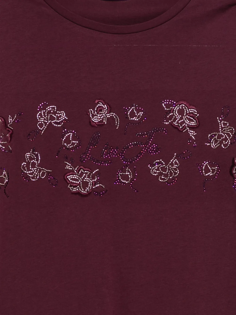 LIU JO T-shirt verfraaid met stras Rood