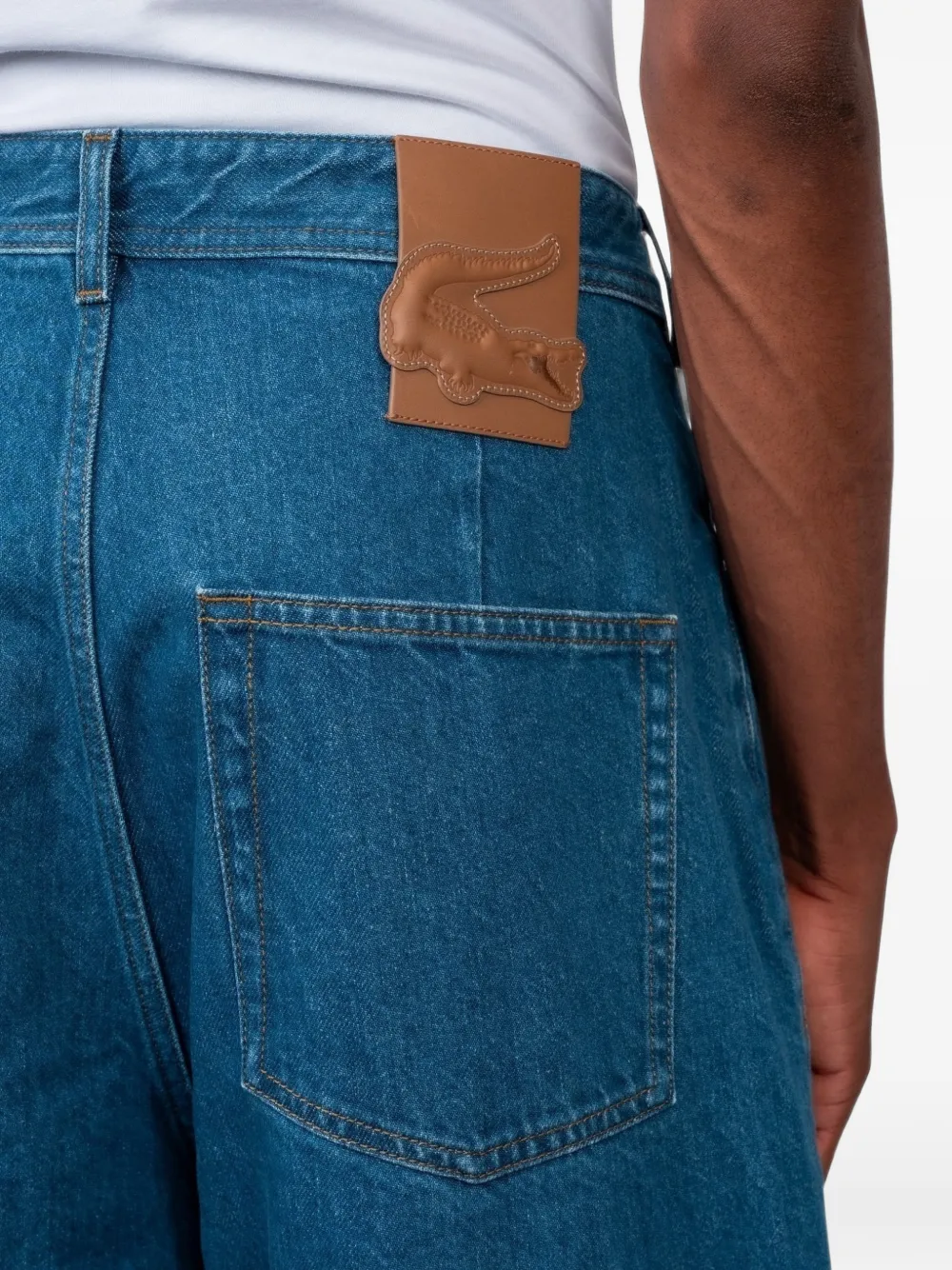 Lacoste Jeans met vijf zakken Blauw