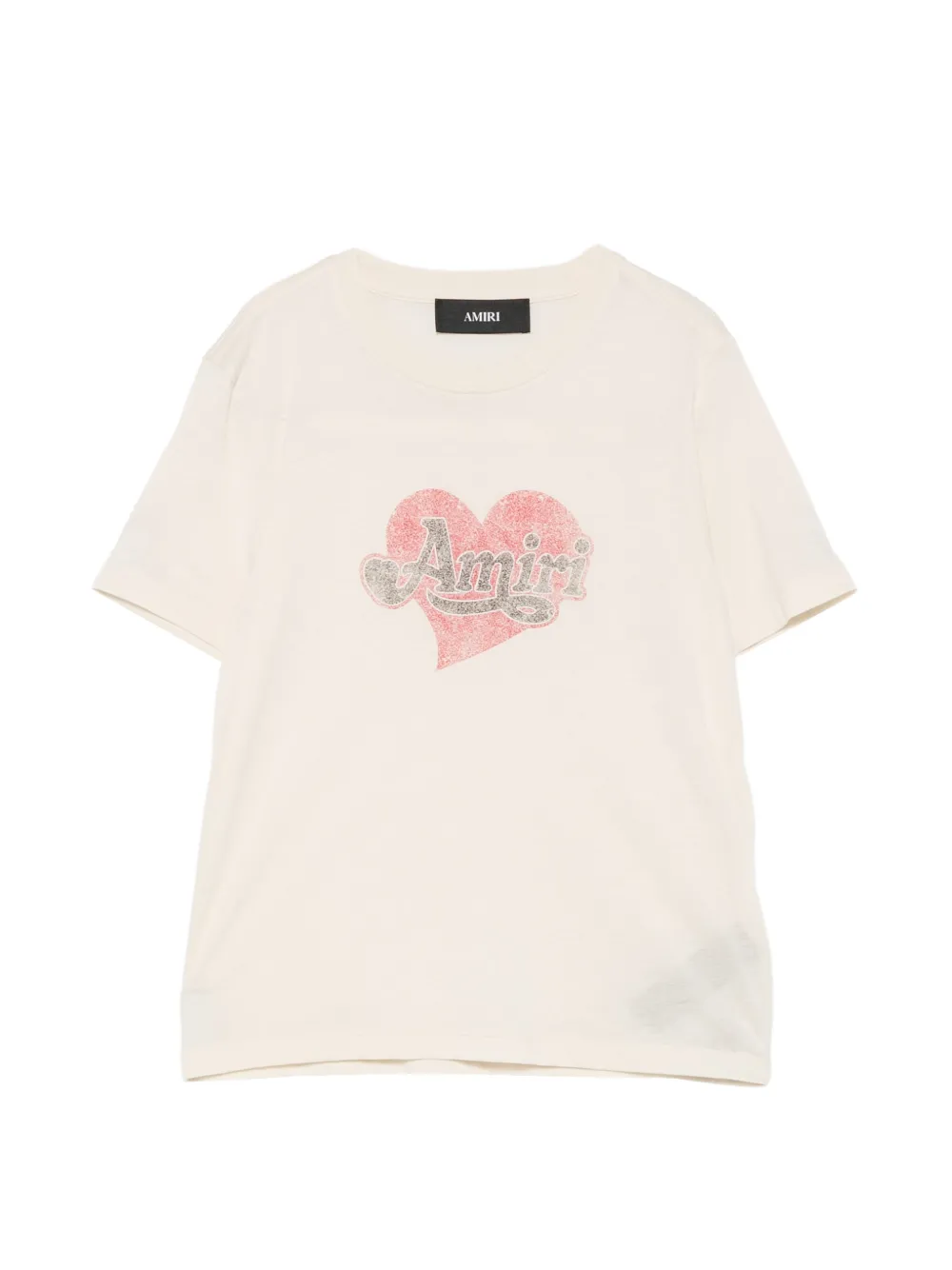 AMIRI heart logo-print T-shirt - Toni neutri